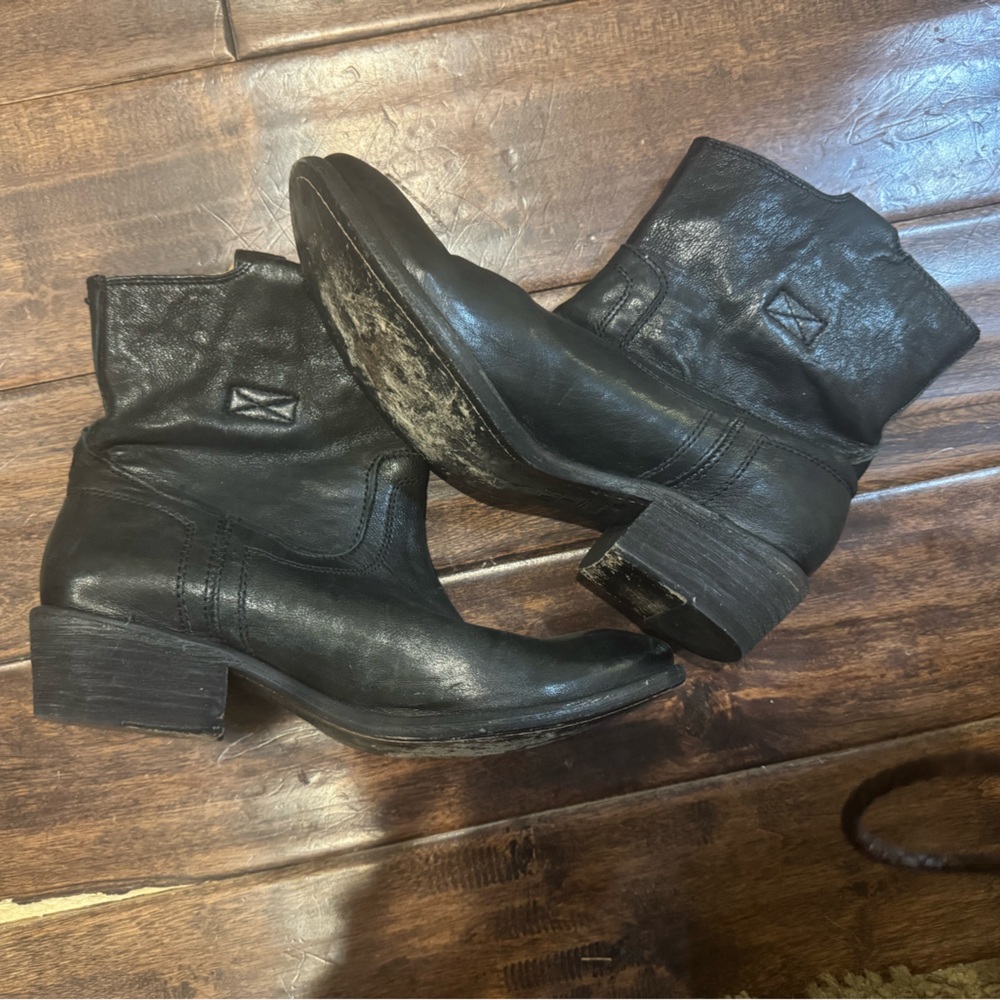 Frye Black Leather Boots